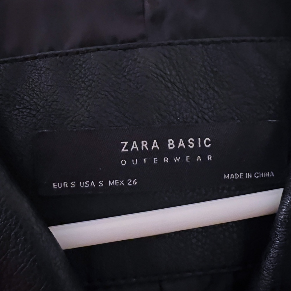 Zara Leather Biker Jacket - Picture 4 of 6